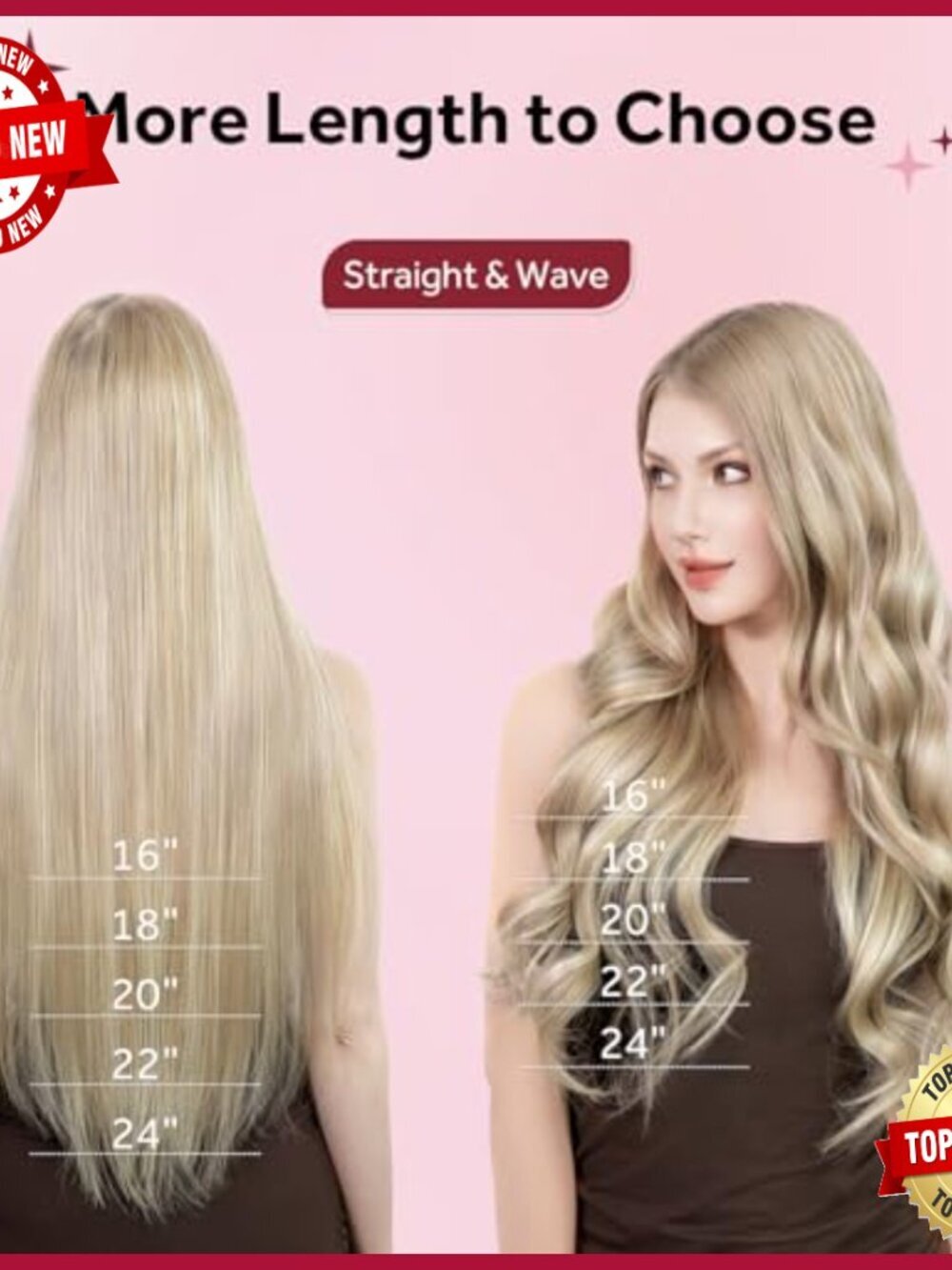 Silky Remy Human Hair Clip-In Extensions, 20 Inch, 120g, 7 Pieces - Picture 6 of 6